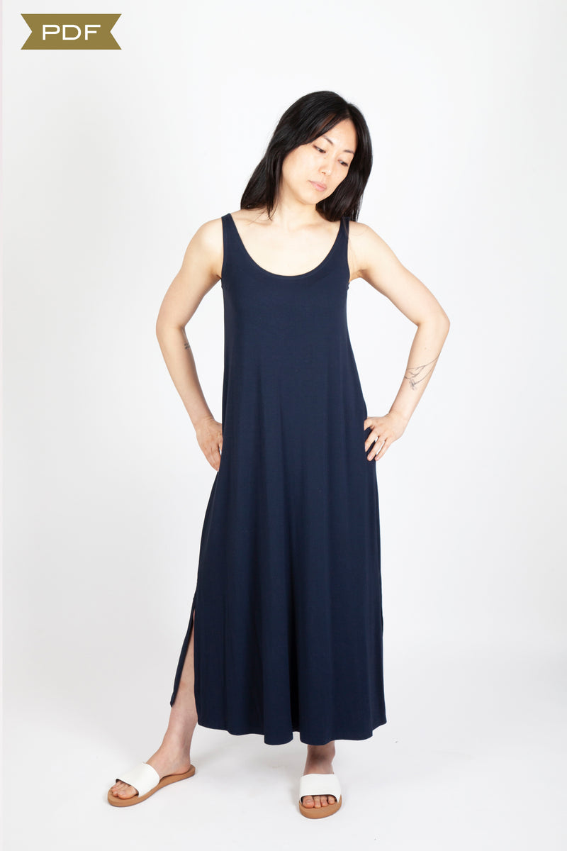 mainstory Woven Tank Dress - Fadeout 6Y トップス main story ss25