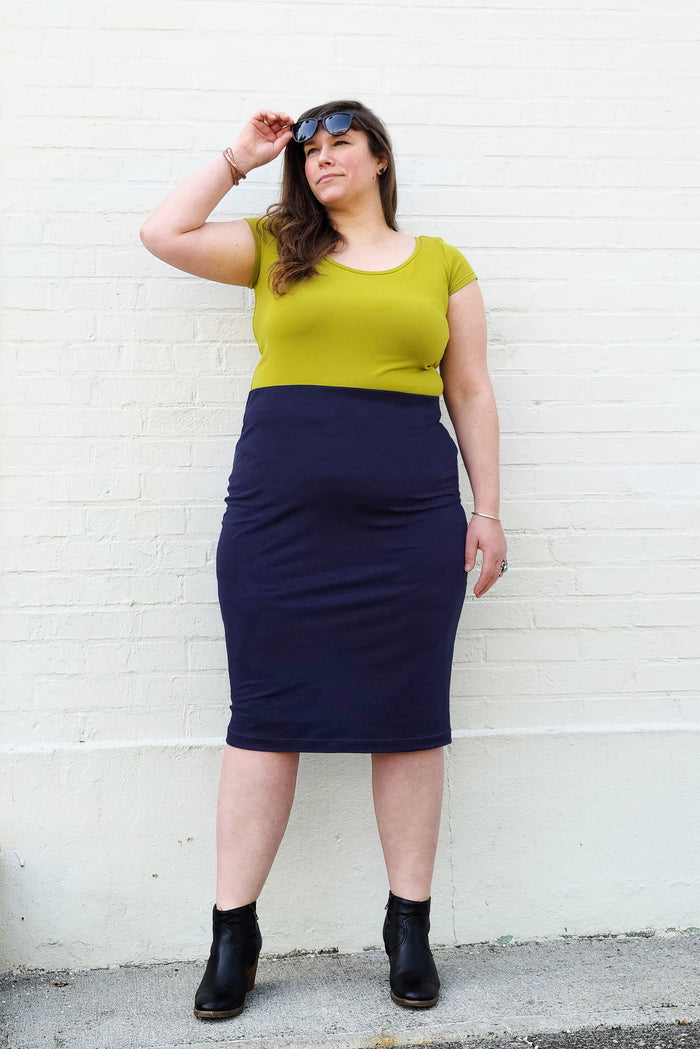 Classic Fit Ree Pattern Skyline Tee Curvy Fit Sewing Pattern (PDF) – Sew House Seven