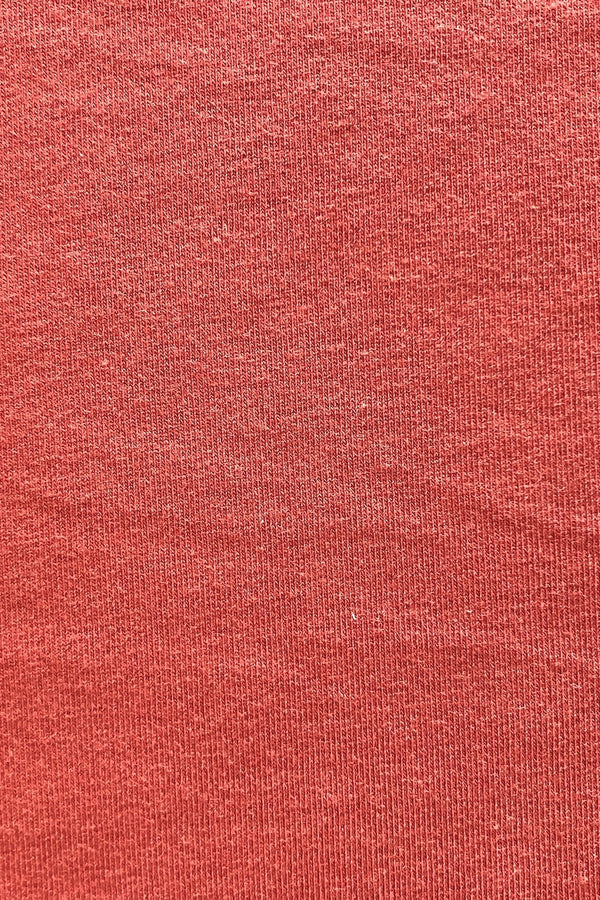 1 1/2 YARD REMNANT - Organic Cotton/Soy/Spandex knit Jersey - Chili