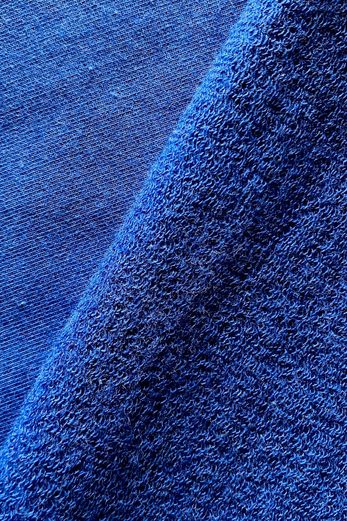 3/4 YARD REMNANT Organic Cotton/Soy/Spandex French Terry  - Classic Blue
