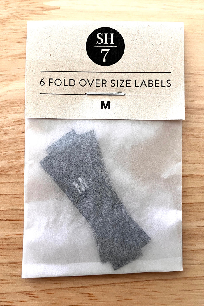 Size Labels - MEDIUM (M) - Black – Sew House Seven