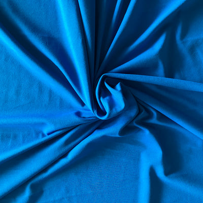 Organic Cotton Spandex Jersey - Sapphire Blue