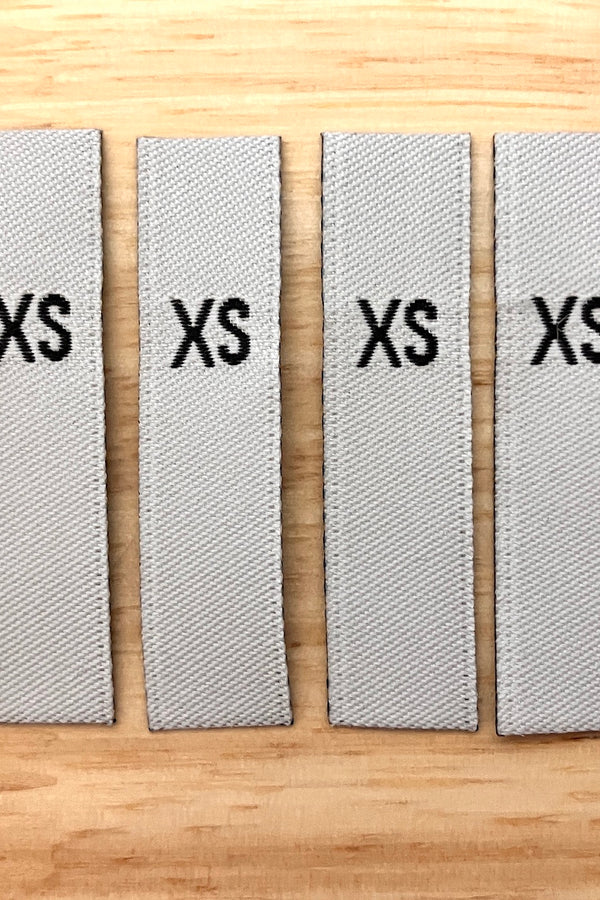 Size Labels - EXTRA SMALL (XS) - White