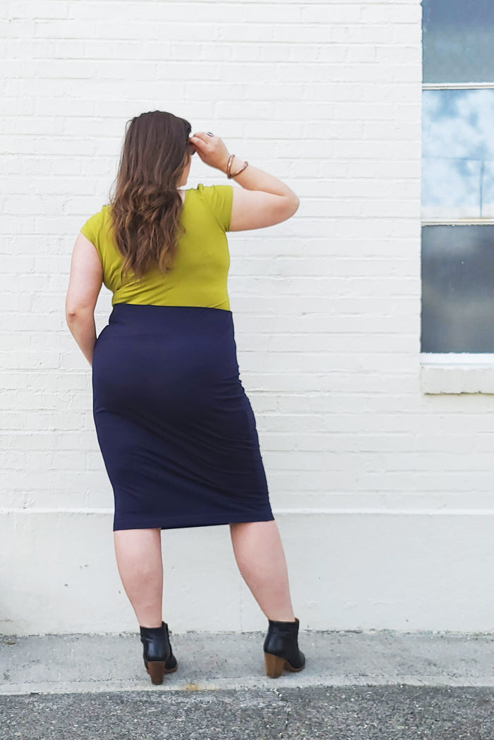 Pulmu High-waisted Pencil Skirt Sewing Pattern