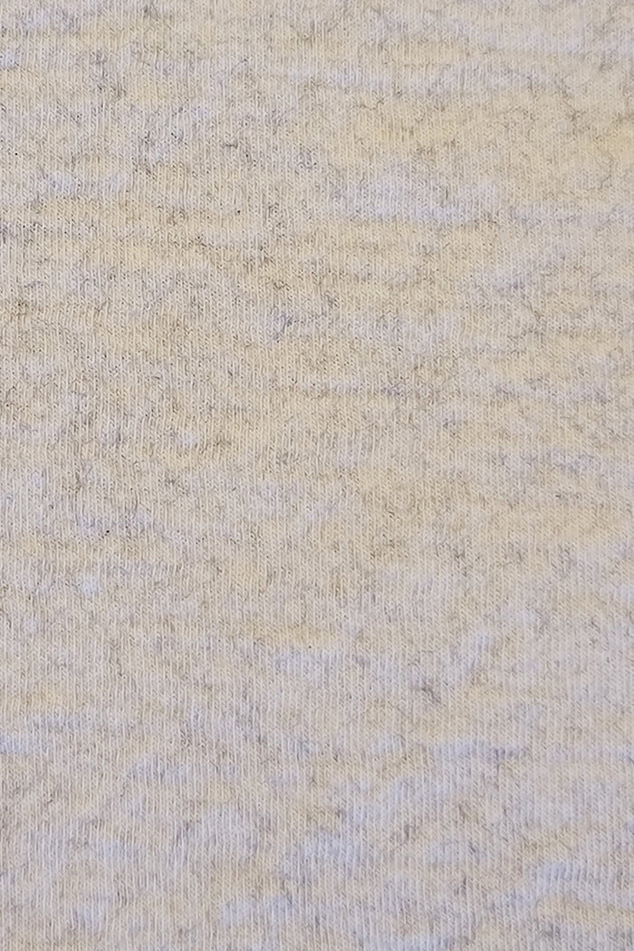 Wool/Cotton Double Knit Fabric- Grey Heather Deadstock 0017WK