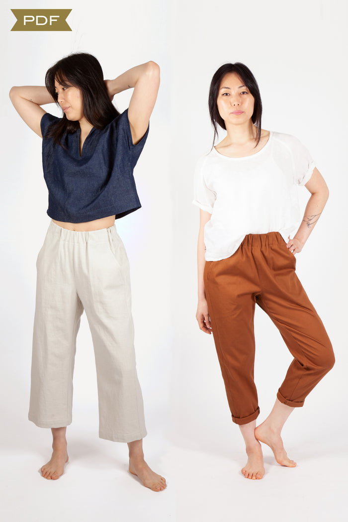 The Ash Pants - Free Pants Sewing Pattern - Mood Sewciety