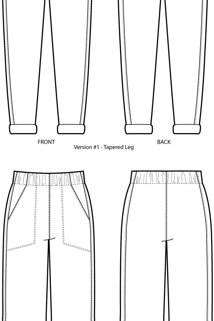 Free-Range Slacks Sewing Pattern (Printed)
