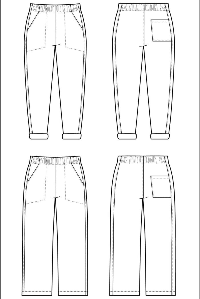 Free Range Slacks Curvy Fit Sewing Pattern (PDF)