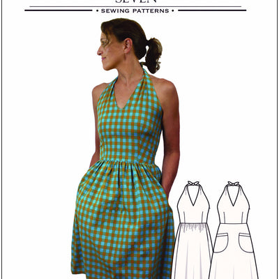 Rose City Halter Dress Sewing Pattern (Printed)