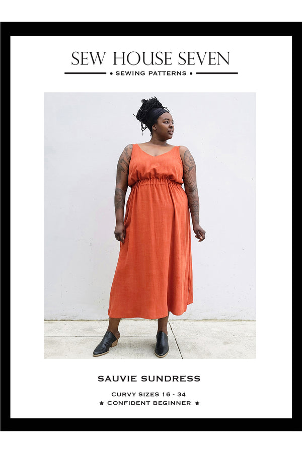 plus size dress sewing patterns Midi Pattern 'Heather' Curvy Fit Patterns Sew
