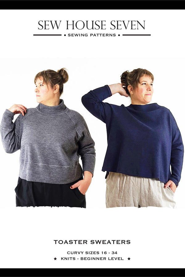 #110C Toaster Sweaters Sewing Pattern (Curvy Sizes 16-34)