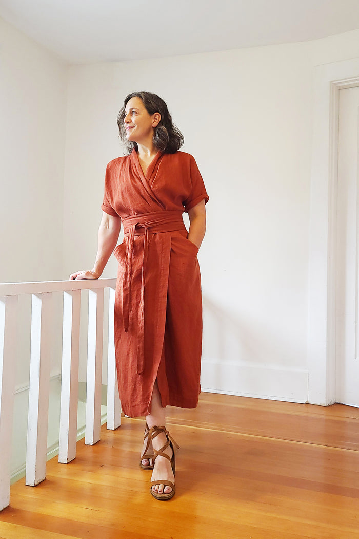 Wildwood Wrap Dress Curvy Fit Sewing Pattern (PDF) – Sew House Seven