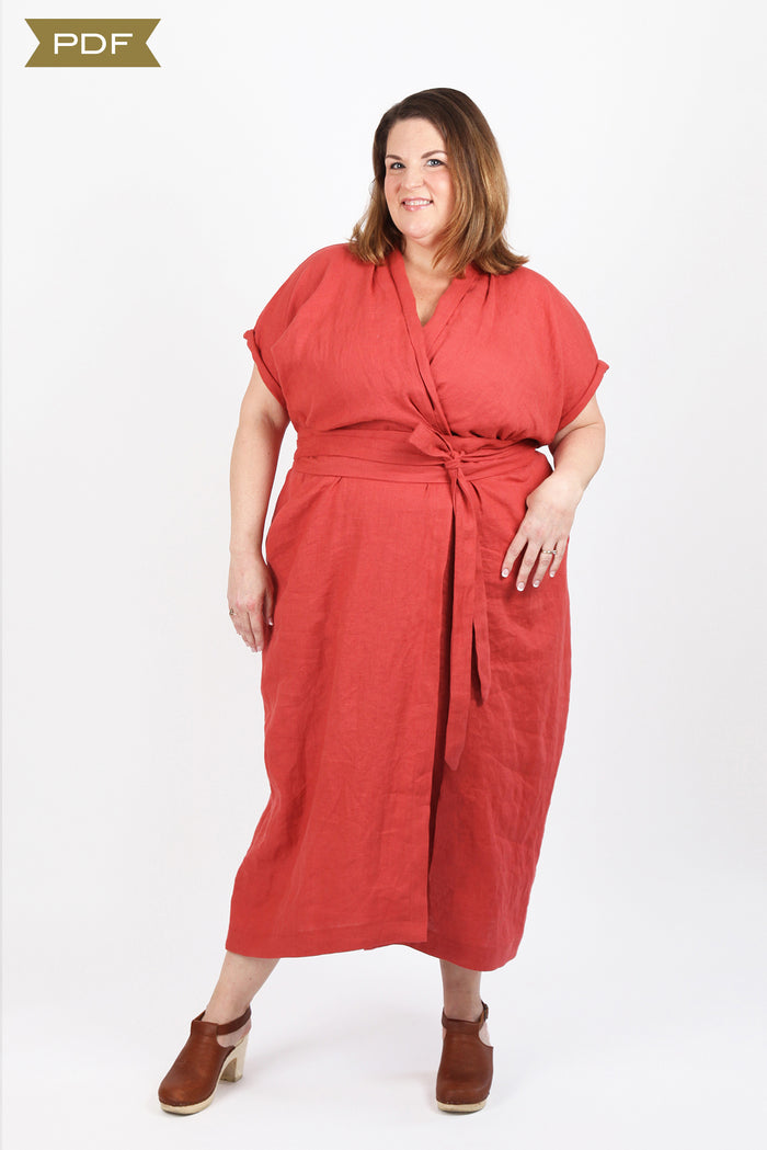 Wildwood Wrap Dress Curvy Fit Sewing Pattern (PDF) Sew House Seven Wildwood Wrap Dress Curvy Fit Sewing Pattern (PDF) Sew House Seven