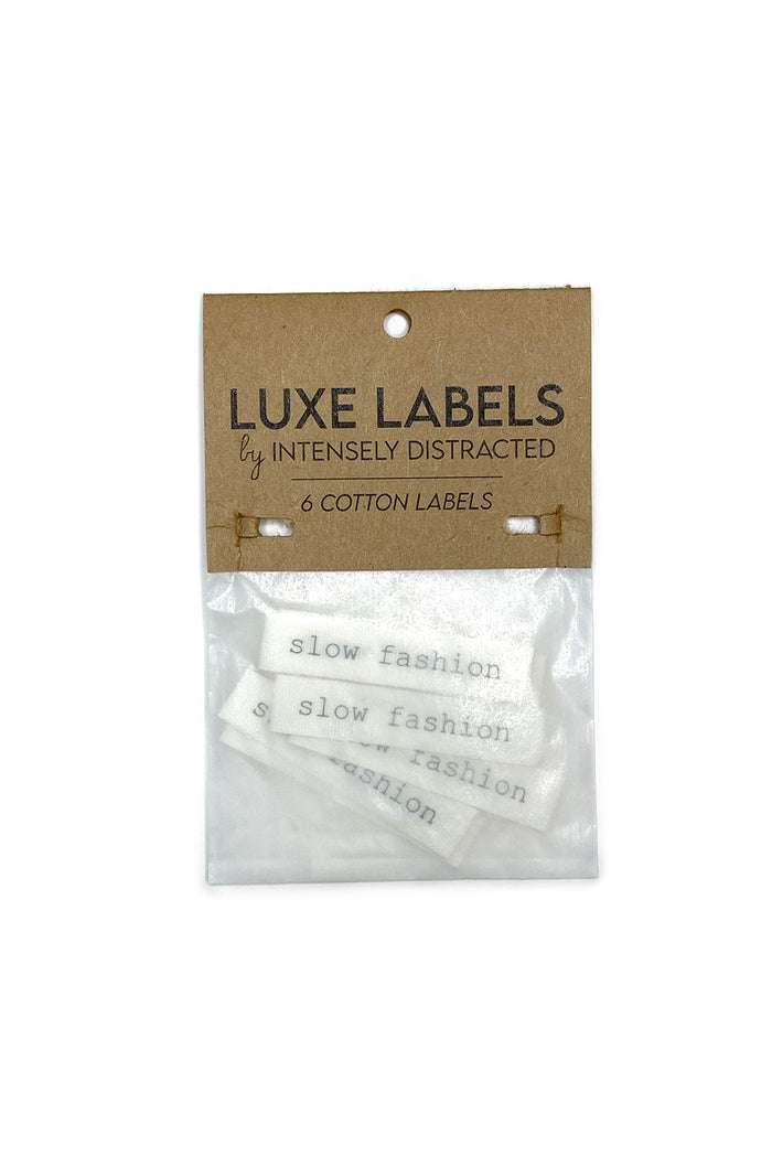 Cotton Luxe Labels- Slow Fashion